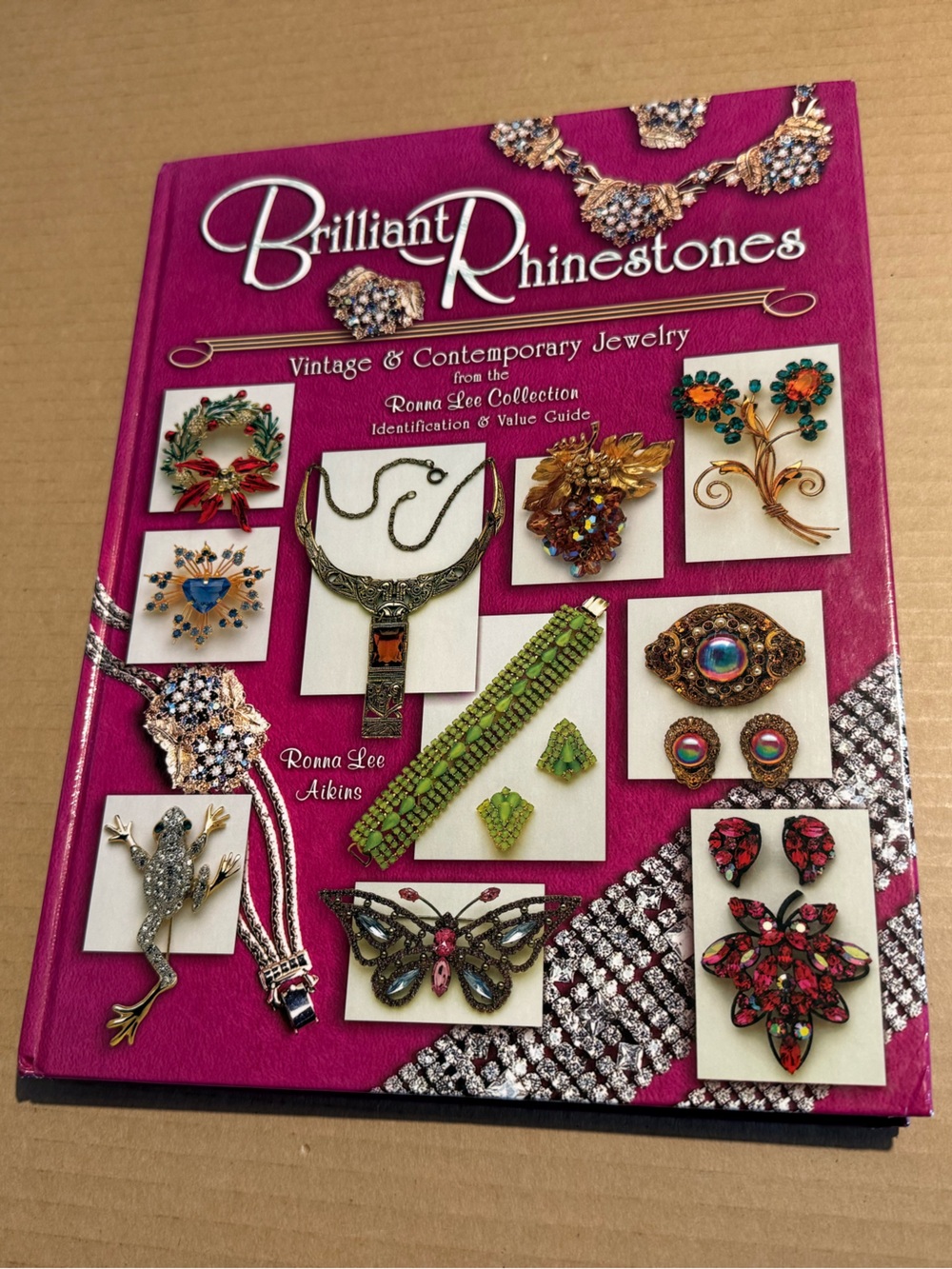 Brilliant Rhinestones: Vintage & Contemporary Jewelry Book - Pink Cover